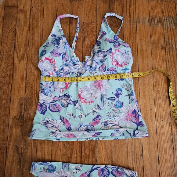 Nanette Lepore Floral Tankini size 10 - Picture 4 of 6